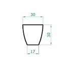 Vaso Planta 30x30 Moderno Trapézio Polietileno - Branco 006