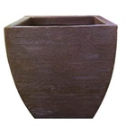 Vaso Planta 30x30 Moderno Trapézio Polietileno - Ferrugem 017