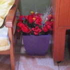 Vaso Planta 30x30 Moderno Trapézio Polietileno - Lilas Violet