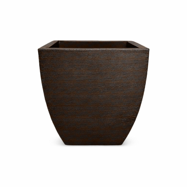 Vaso Planta 30x30 Moderno Trapézio Polietileno - Marrom Madei
