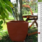 Vaso Planta 30x30 Moderno Trapézio Polietileno - Terracota 016