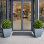 Vaso Planta 30x30 Moderno Trapézio Polietileno - Vermelho Pau