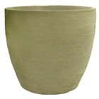 Vaso Planta 30x30 Oval Moderno Polietileno - Areia 001