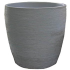 Vaso Planta 30x30 Oval Moderno Polietileno - Areia 001