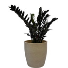 Vaso Planta 30x30 Oval Moderno Polietileno - Areia 001