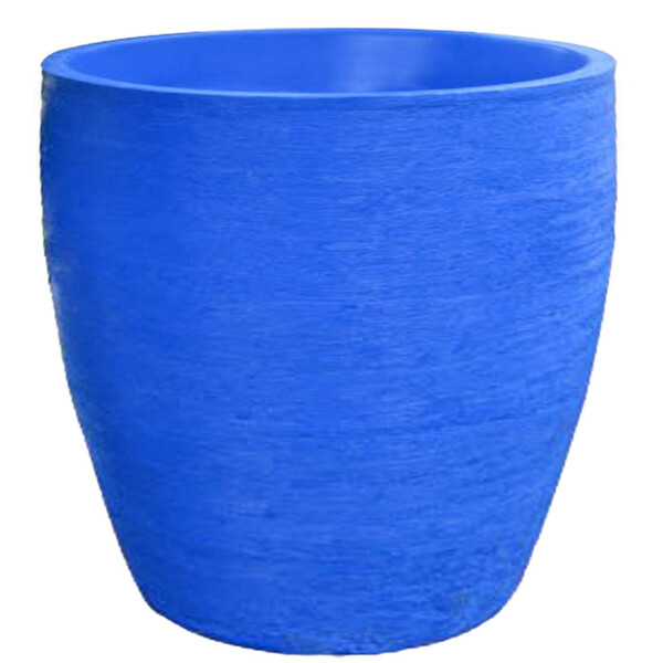 Vaso Planta 30x30 Oval Moderno Polietileno - Azul Arara 009