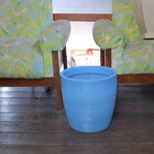 Vaso Planta 30x30 Oval Moderno Polietileno - Azul Bebe 019