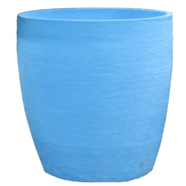 Vaso Planta 30x30 Oval Moderno Polietileno - Azul Bebe 019