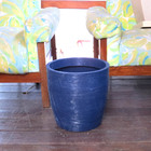 Vaso Planta 30x30 Oval Moderno Polietileno - Azul Escuro 013