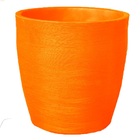 Vaso Planta 30x30 Oval Moderno Polietileno - Laranja Sunset 0