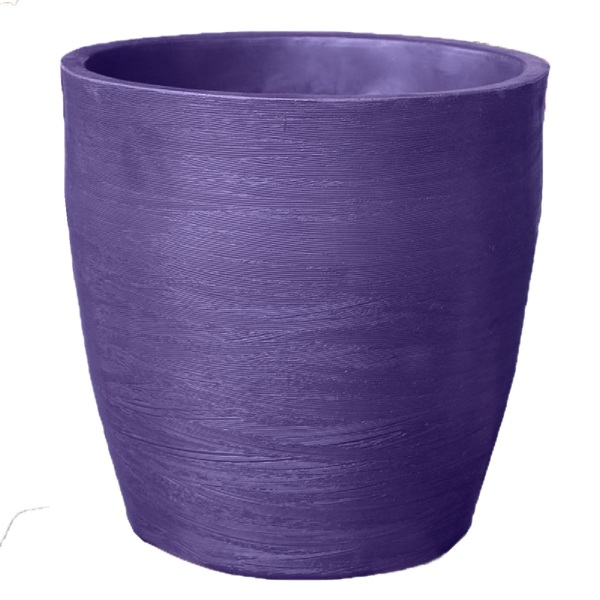 Vaso Planta 30x30 Oval Moderno Polietileno - Lilas Violeta 008
