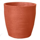 Vaso Planta 30x30 Oval Moderno Polietileno - Terracota 016