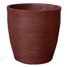 Vaso Planta 30x30 Oval Moderno Polietileno - Vinho Bordo 021