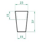 Vaso Planta 35x25 Redondo Cônico Cachepot  Polietileno - Bege