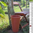 Vaso Planta 35x25 Redondo Cônico Cachepot  Polietileno - Terr