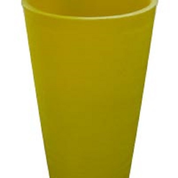 Vaso Planta 35x25 Redondo Cônico Polietileno - Amarelo Girass