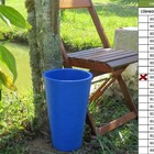 Vaso Planta 35x25 Redondo Cônico Polietileno - Azul Arara 009