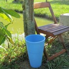 Vaso Planta 35x25 Redondo Cônico Polietileno - Azul Bebe 019