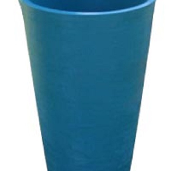 Vaso Planta 35x25 Redondo Cônico Polietileno - Azul Turquesa