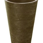 Vaso Planta 35x25 Redondo Cônico Polietileno - Marrom Cafe 003