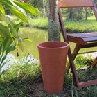 Vaso Planta 35x25 Redondo Cônico Polietileno - Terracota 016
