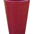 Vaso Planta 35x25 Redondo Cônico Polietileno - Vermelho Pau B