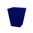 Vaso Planta 35x30 Trapézio Texturizado Polietileno - Azul Esc