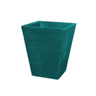 Vaso Planta 35x30 Trapézio Texturizado Polietileno - Azul Tur