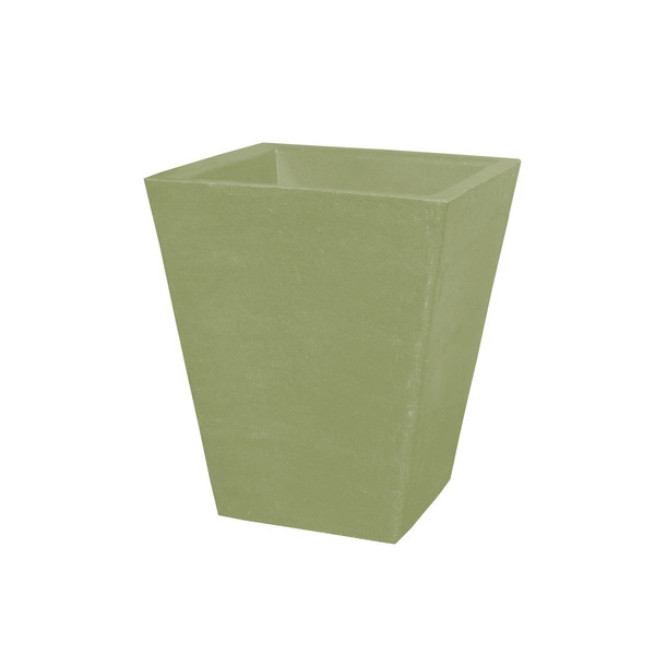Vaso Planta 35x30 Trapézio Texturizado Polietileno - Bege Cas
