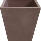 Vaso Planta 35x30 Trapézio Texturizado Polietileno - Marrom C