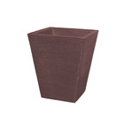 Vaso Planta 35x30 Trapézio Texturizado Polietileno - Marrom C