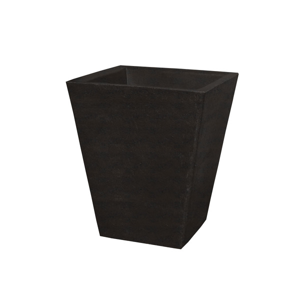 Vaso Planta 35x30 Trapézio Texturizado Polietileno - Marrom M