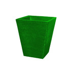 Vaso Planta 35x30 Trapézio Texturizado Polietileno - Verde Ba