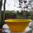 Vaso Planta 40x15 Bacia De Mesa Polietileno - Amarelo Girasso