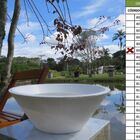 Vaso Planta 40x15 Bacia De Mesa Polietileno - Branco 006