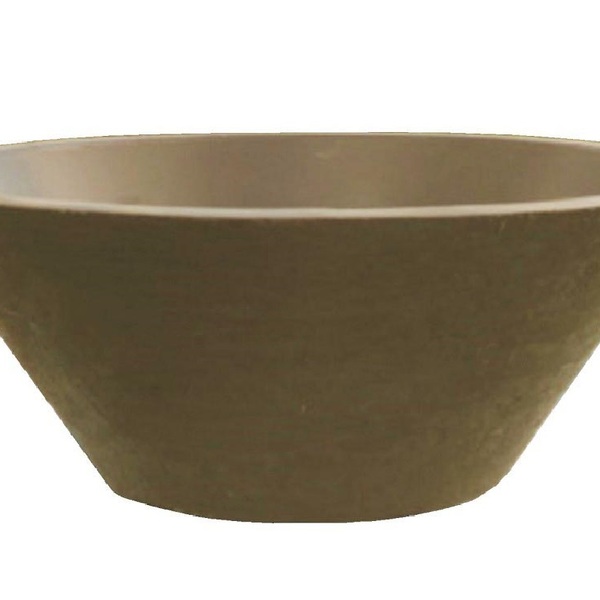Vaso Planta 40x15 Bacia De Mesa Polietileno - Marrom Chocolat