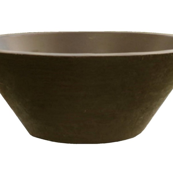 Vaso Planta 40x15 Bacia De Mesa Polietileno - Marrom Madeira