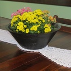 Vaso Planta 40x15 Bacia De Mesa Polietileno - Preto 002