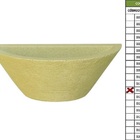 Vaso Planta 40x15 Parede Polietileno - Bege Castanha 012