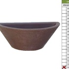 Vaso Planta 40x15 Parede Polietileno - Marrom Chocolate 020
