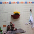 Vaso Planta 40x15 Parede Polietileno - Vermelho Pau Brasil 005