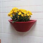 Vaso Planta 40x15 Parede Polietileno - Vermelho Pau Brasil 005