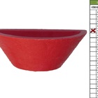 Vaso Planta 40x15 Parede Polietileno - Vermelho Pau Brasil 005
