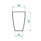 Vaso Planta 45x30 Oval Moderno Polietileno - Laranja Sunset 0