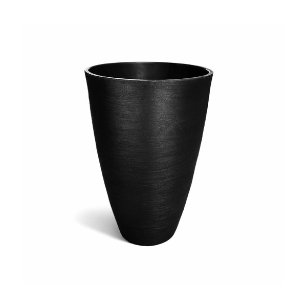 Vaso Planta 45x30 Oval Moderno Polietileno - Preto 002