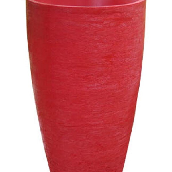 Vaso Planta 45x30 Oval Moderno Polietileno - Vermelho Pau Bra