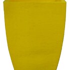Vaso Planta 45x35 Moderno Trapézio Polietileno - Amarelo Gira