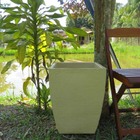 Vaso Planta 45x35 Moderno Trapézio Polietileno - Areia 001