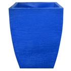 Vaso Planta 45x35 Moderno Trapézio Polietileno - Azul Arara 0