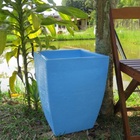 Vaso Planta 45x35 Moderno Trapézio Polietileno - Azul Bebe 019